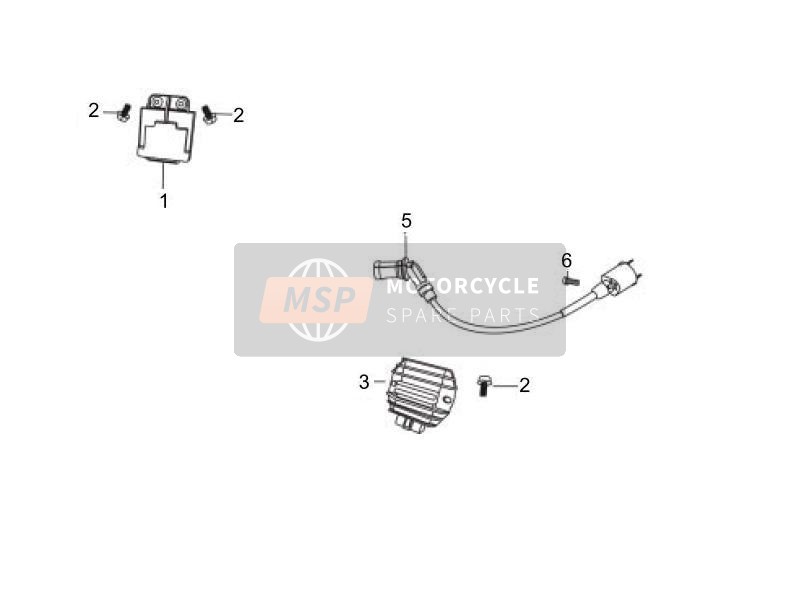 Gilera OREGON 250CC 2010 Voltage Regulators - Electronic Control Units (ecu) - H.T. Coil for a 2010 Gilera OREGON 250CC