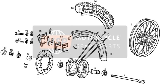 00232120032, Nut 12M150, Piaggio, 2