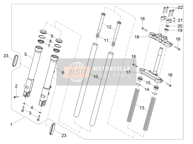 866578, Dado Piastra Sup.Forcella, Piaggio, 0