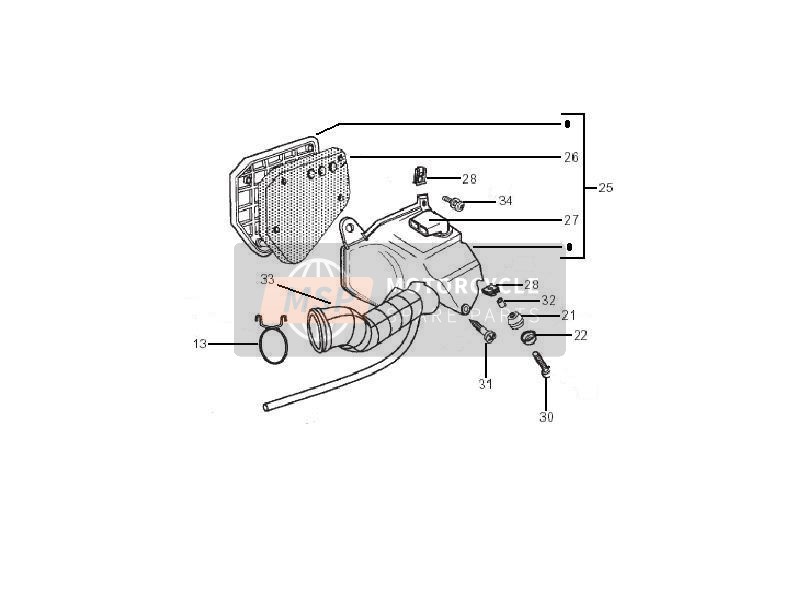 00H05900021, Vis T.Ron.Croix M6X100X16, Piaggio, 1