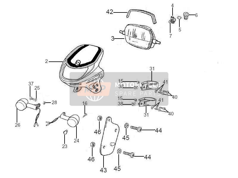 Front Headlamps - Turn Signal Lamps
