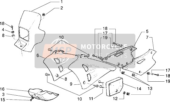 Gilera RK 50 2004 Fairings for a 2004 Gilera RK 50