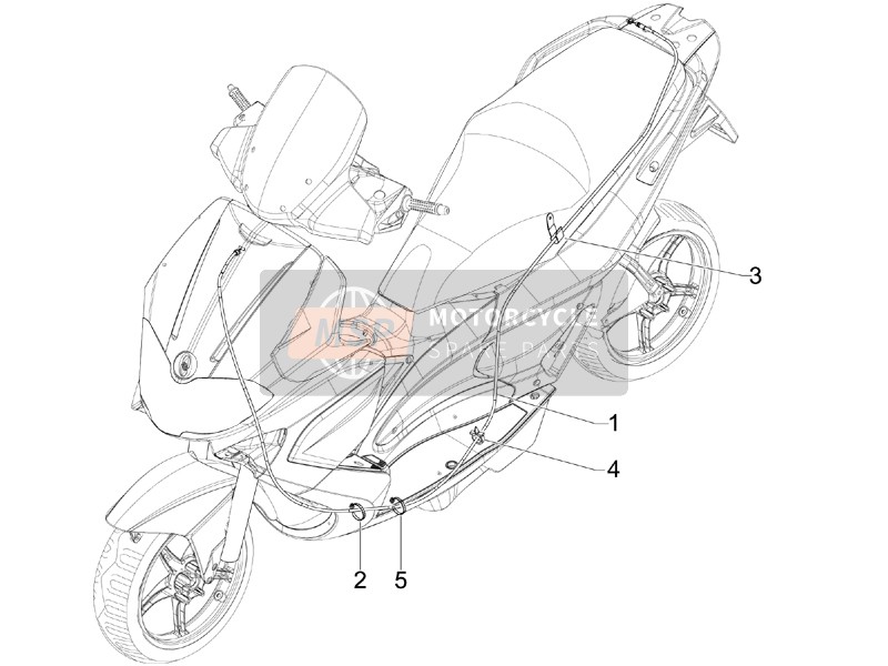 Gilera RUNNER 125 ST 4T E3 2013 Trasmissioni per un 2013 Gilera RUNNER 125 ST 4T E3