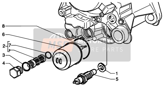 Gilera RUNNER 125 VX 4T 2003 Filtro de aceite para un 2003 Gilera RUNNER 125 VX 4T