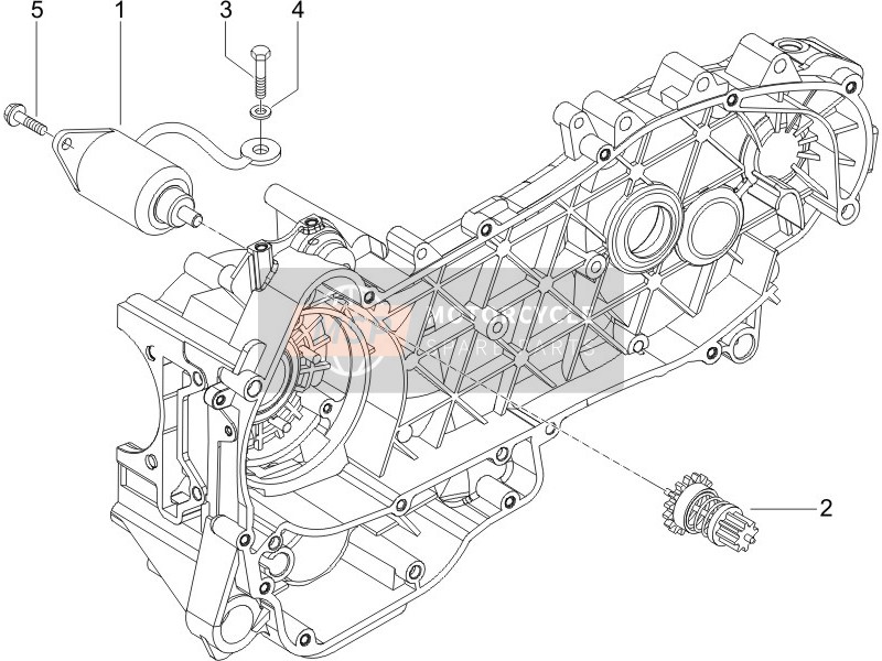 Gilera RUNNER 125 VX 4T E3 SERIE SPECIALE 2007 Starter - Electric Starter for a 2007 Gilera RUNNER 125 VX 4T E3 SERIE SPECIALE