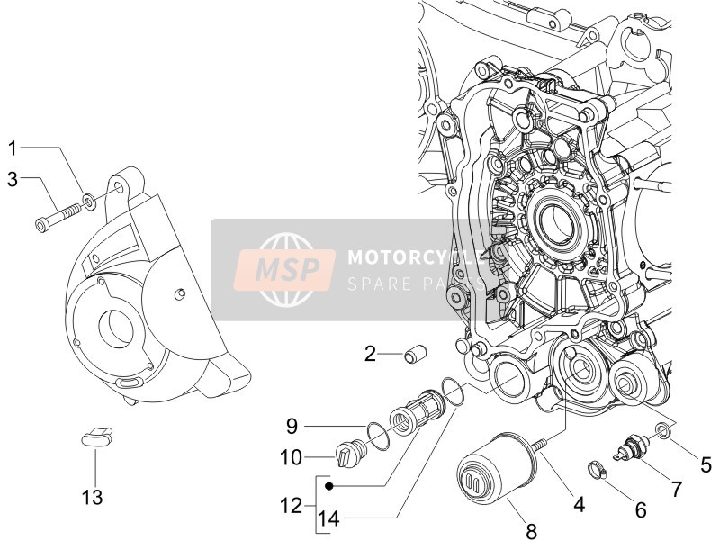 Gilera RUNNER 125 VX 4T (EU) 2005 Flywheel Magnets Cover - Oil Filter for a 2005 Gilera RUNNER 125 VX 4T (EU)