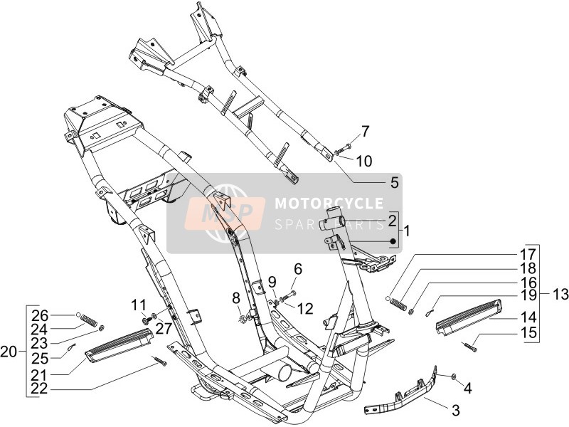 Gilera RUNNER 125 VX 4T 2006 Telaio/Carrozzeria per un 2006 Gilera RUNNER 125 VX 4T