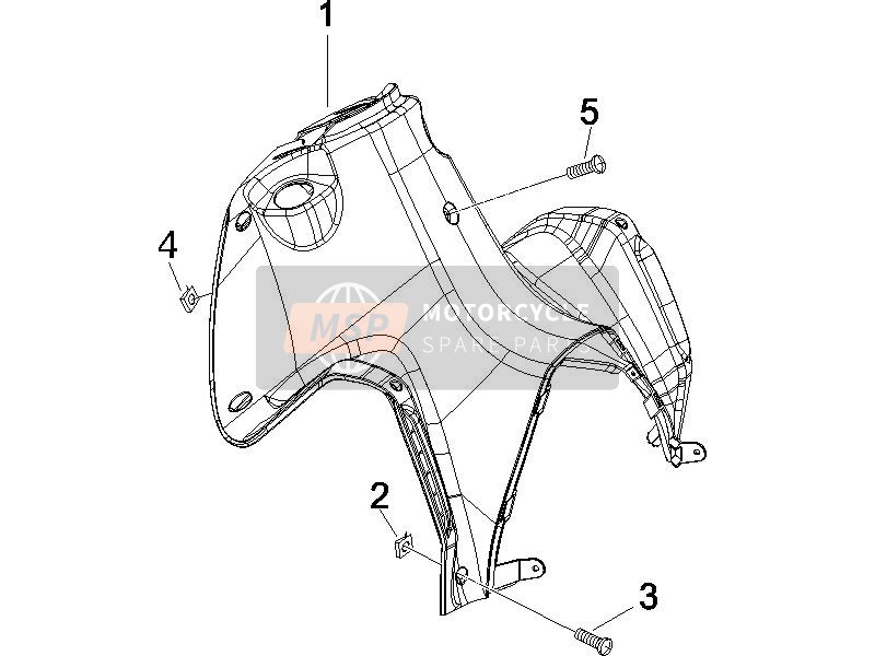 Gilera RUNNER 125 VX 4T RACE E3 2006 Front Glove-Box - Knee-Guard Panel for a 2006 Gilera RUNNER 125 VX 4T RACE E3