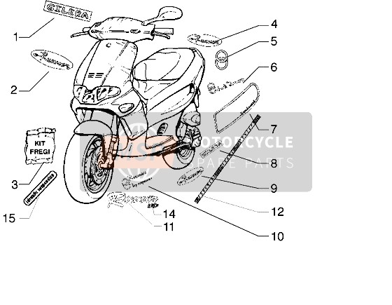 Gilera Runner 1998 Emblems for a 1998 Gilera Runner