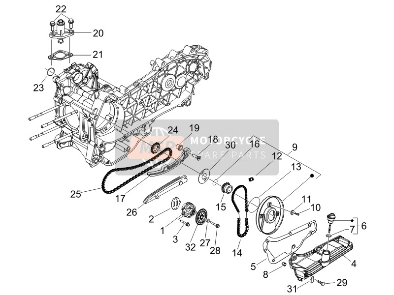 Gilera RUNNER 200 VXR 4T RACE E3 2006 Pompa dell'olio per un 2006 Gilera RUNNER 200 VXR 4T RACE E3