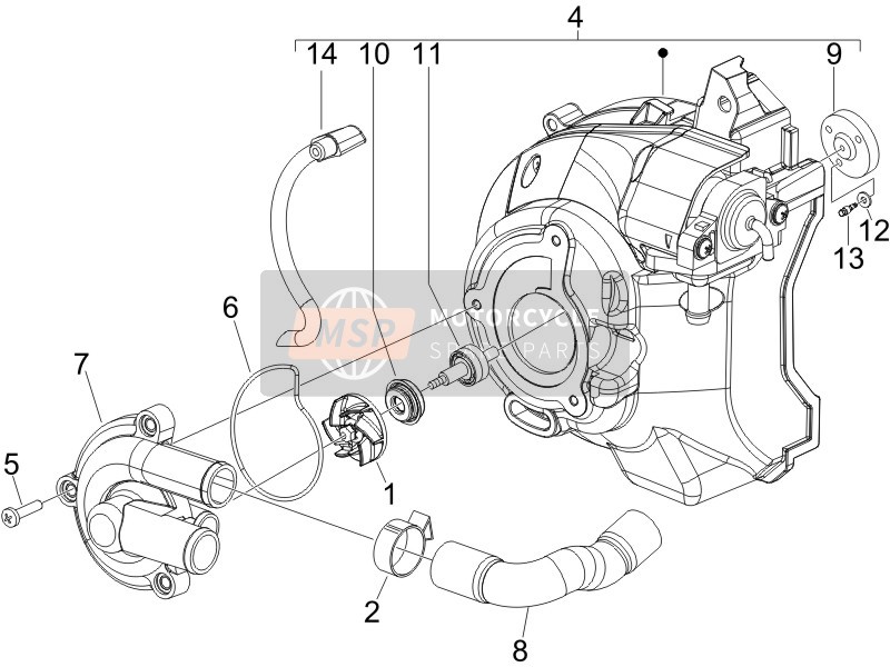 828535, Washer, Piaggio, 2