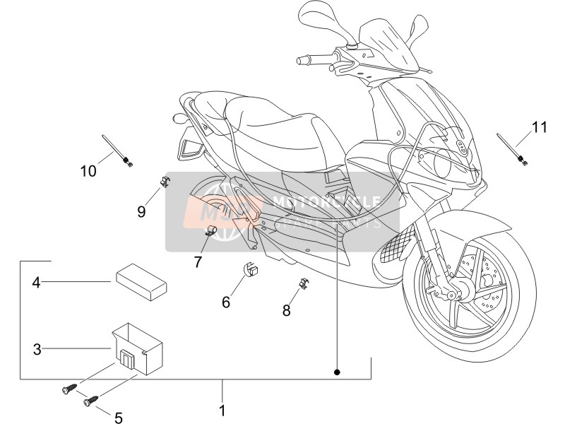 Gilera RUNNER 200 VXR 4T RACE 2005 Hauptkabelbaum für ein 2005 Gilera RUNNER 200 VXR 4T RACE