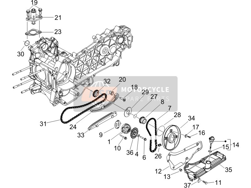 Gilera RUNNER 200 VXR 4T RACE (UK) 2006 Oil Pump for a 2006 Gilera RUNNER 200 VXR 4T RACE (UK)