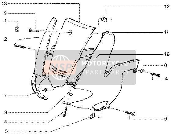 Gilera Runner 50 Poggiali 2000 Fairings for a 2000 Gilera Runner 50 Poggiali