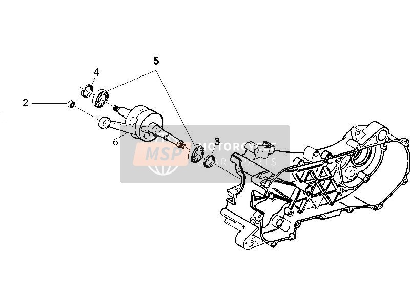 Gilera RUNNER 50 PURE JET 2011 Vilebrequin pour un 2011 Gilera RUNNER 50 PURE JET