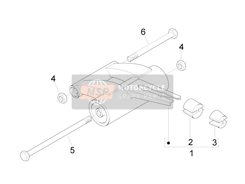 Gilera RUNNER 50 PURE JET 2010 Swing Arm for a 2010 Gilera RUNNER 50 PURE JET