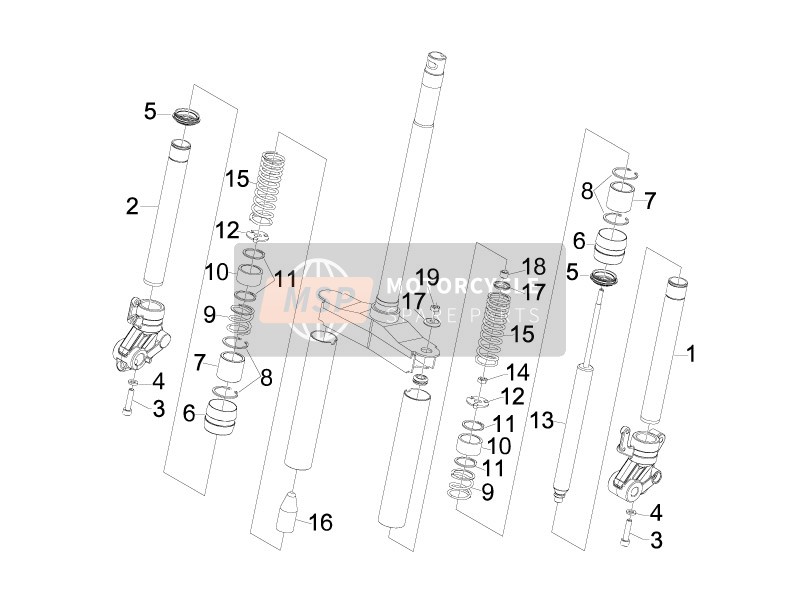 Componentes de la horquilla (Wuxi Top)