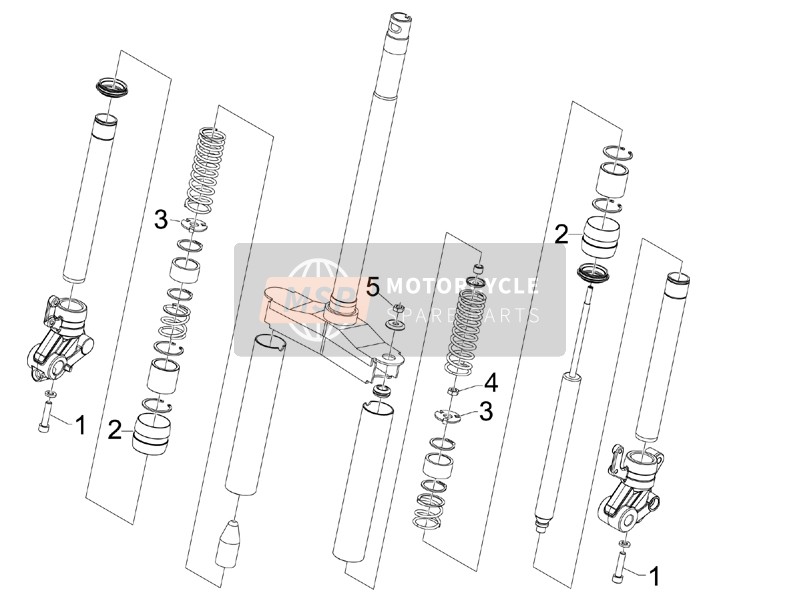 Gilera RUNNER 50 PURE JET 2005 Fork Components (Wuxi Top) for a 2005 Gilera RUNNER 50 PURE JET