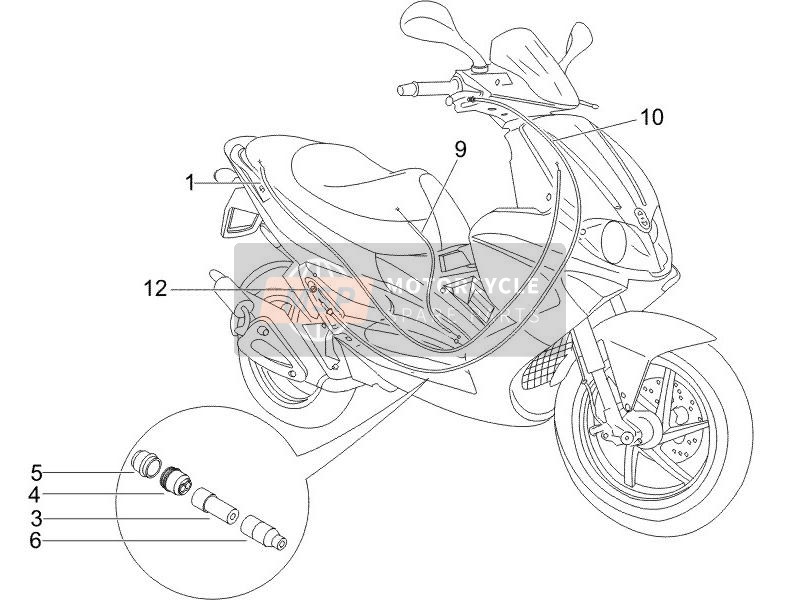 Gilera RUNNER 50 PURE JET 2005 Transmissies voor een 2005 Gilera RUNNER 50 PURE JET