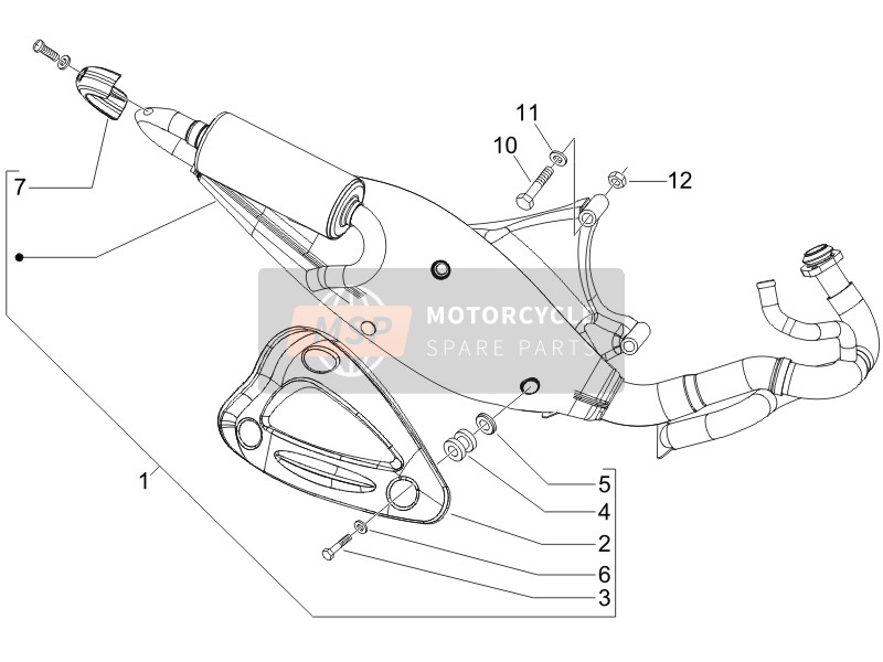 Gilera RUNNER 50 PURE JET RACE 2005 Silencer for a 2005 Gilera RUNNER 50 PURE JET RACE