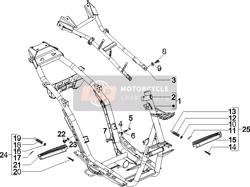 Gilera RUNNER 50 PURE JET RACE (CH) 2006 Frame/Kuipwerk voor een 2006 Gilera RUNNER 50 PURE JET RACE (CH)