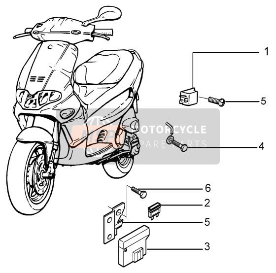 Gilera Runner 50 Purejet 1999 Electrical Devices (4) for a 1999 Gilera Runner 50 Purejet