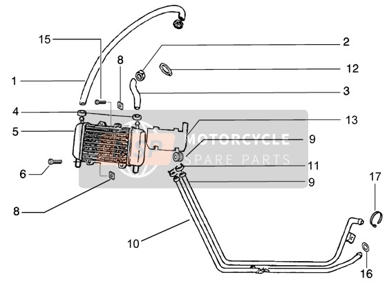 Gilera Runner 50 Purejet 2001 Cooling System for a 2001 Gilera Runner 50 Purejet