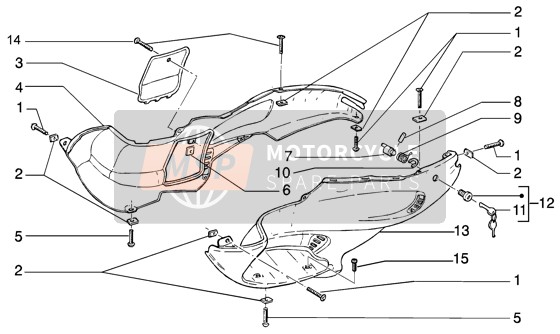 Gilera Runner 50 Purejet 2002 Fairings (2) for a 2002 Gilera Runner 50 Purejet