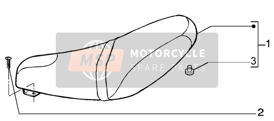 Gilera Runner 50 Purejet 2001 Sattel für ein 2001 Gilera Runner 50 Purejet