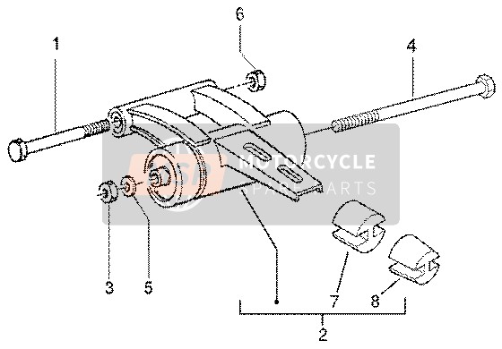 Gilera Runner 50 SP 2004 Swing Arm for a 2004 Gilera Runner 50 SP