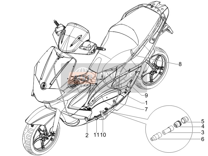 Gilera Runner 50 SP 2017 Getriebe für ein 2017 Gilera Runner 50 SP