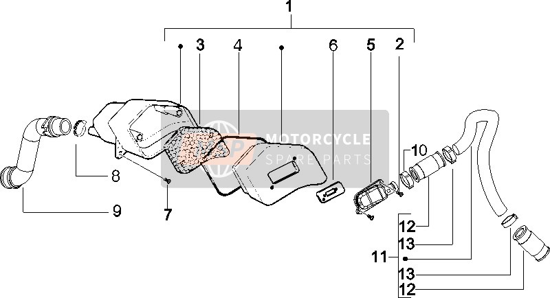 Gilera Runner 50 SP 2005 Secondary Air Box for a 2005 Gilera Runner 50 SP