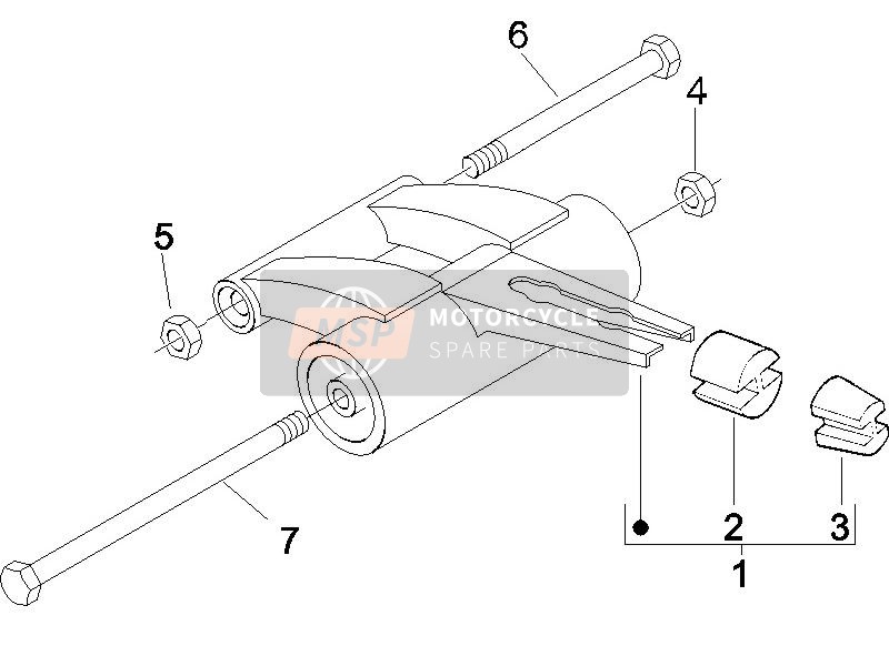 Gilera Runner 50 SP 2006 Swing Arm for a 2006 Gilera Runner 50 SP