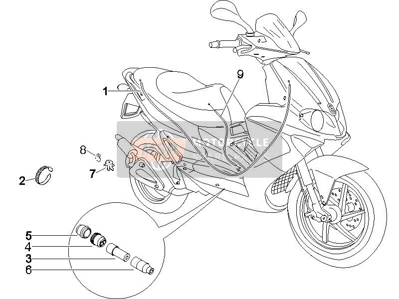 Gilera Runner 50 SP 2005 Transmisiones para un 2005 Gilera Runner 50 SP