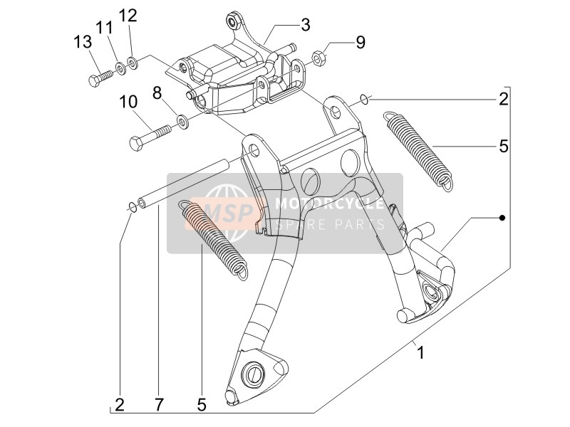 Gilera Runner 50 SP 2007 Stand/s for a 2007 Gilera Runner 50 SP