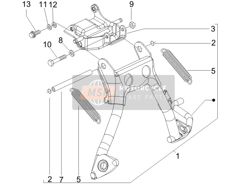 Gilera Runner 50 SP 2008 Stand/s for a 2008 Gilera Runner 50 SP