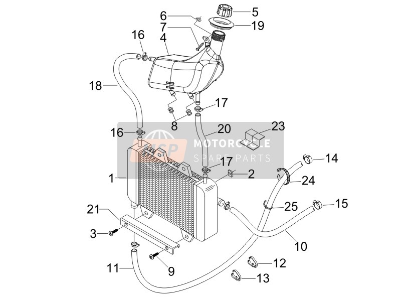 Gilera RUNNER 50 SP RACE 2005 Cooling System for a 2005 Gilera RUNNER 50 SP RACE