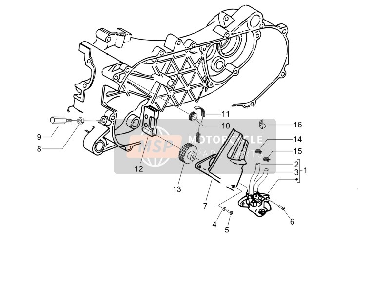 Gilera RUNNER 50 SP SC 2006 La pompe à huile pour un 2006 Gilera RUNNER 50 SP SC