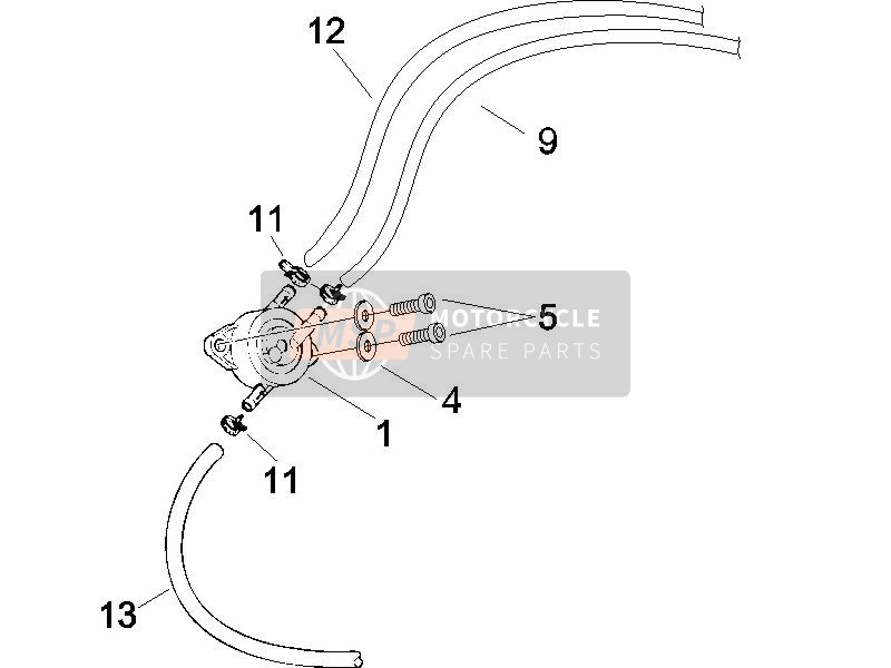 Gilera RUNNER 50 SP SC 2006 Système d'alimentation pour un 2006 Gilera RUNNER 50 SP SC