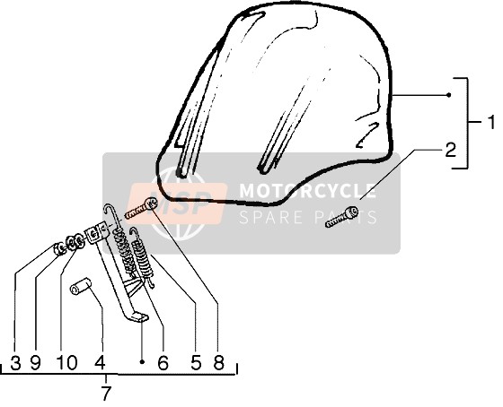 Kit de parabrisas-Kit de soporte