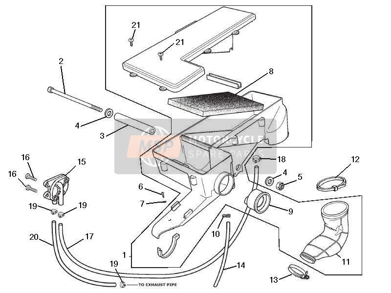 Gilera SC 125 2006 Filtre à air pour un 2006 Gilera SC 125