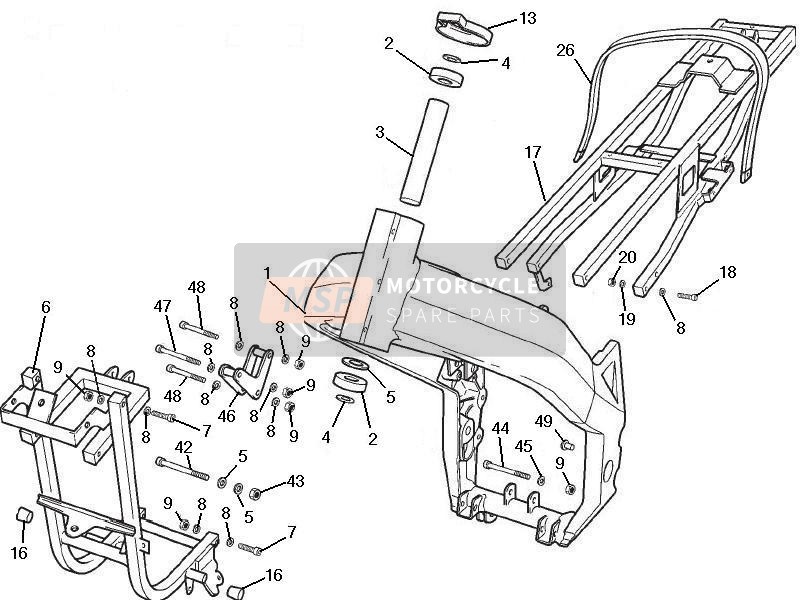 Gilera SC 125 2006 Cadre/Carrosserie pour un 2006 Gilera SC 125