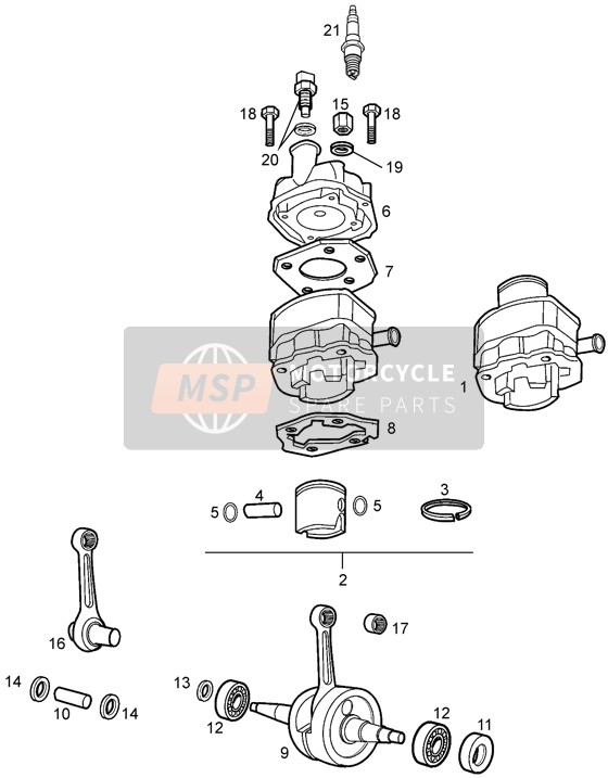 Crankshaft Assembly-Cylinder And Piston