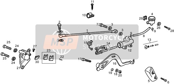 Gilera SMT 1998 Rear Brake for a 1998 Gilera SMT