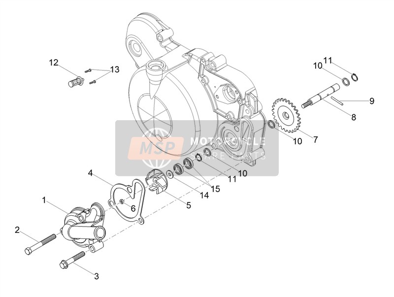 Gilera SMT 50 e4 2018 Wasserpumpe für ein 2018 Gilera SMT 50 e4