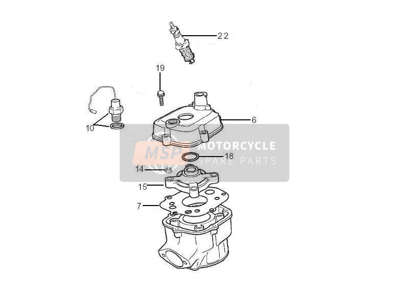 Gilera SMT 50 2006 Unidad principal - Válvula para un 2006 Gilera SMT 50