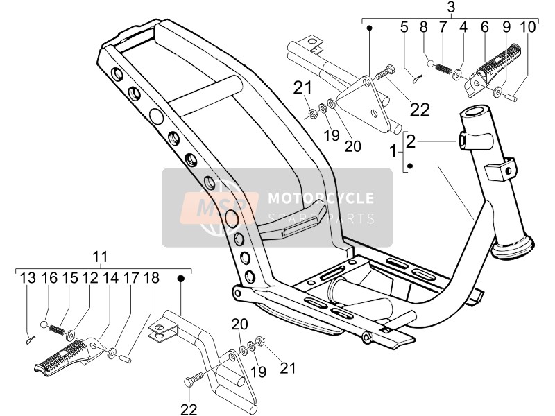 259420, Lock Body, Piaggio, 1