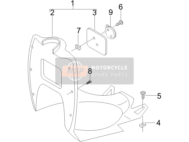 Guante delantero-Caja - Rodilla-Panel de guardia