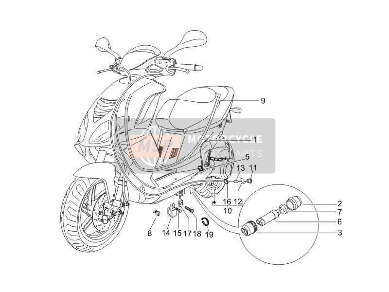 561152, Speedometer Transmission, Piaggio, 0