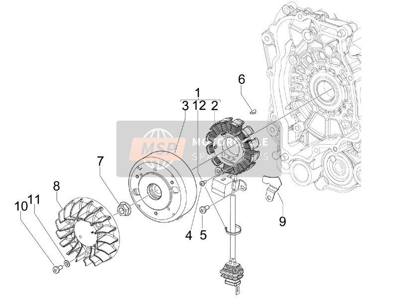 Gilera STALK NAKED 2008 Flywheel Magnets for a 2008 Gilera STALK NAKED